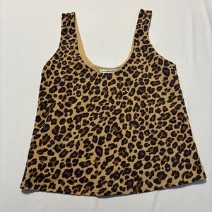 Abercrombie Leopard Print Tank Blouse Size Medium
